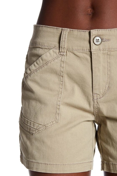 Shop Supplies By Union Bay Alix Twill Shorts In Taupe