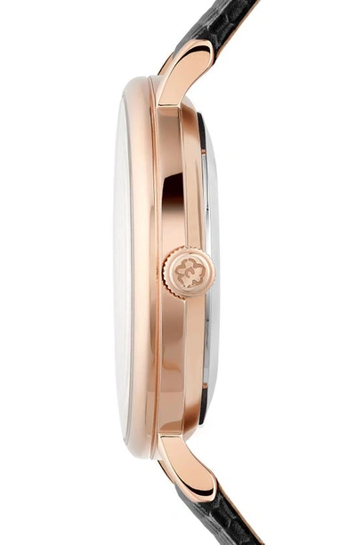 Shop Ted Baker Phylipa Leather Strap Watch & Bangle Bracelet Set, 34mm In Rose Gold/ Black/ Black