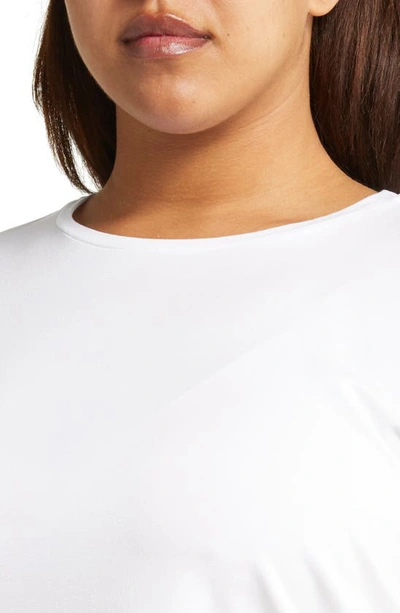 Eileen Fisher Long Sleeve Organic Cotton Tee In White