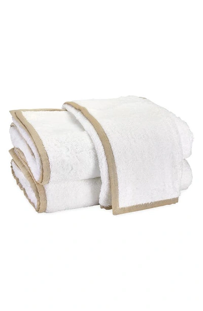 Shop Matouk Enzo Cotton Bath Towel In Sand