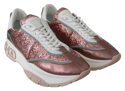 Shop Jimmy Choo Candyfloss Glitter Sneaker Women's Euphoria In Pink