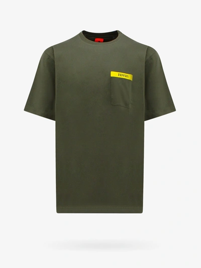 Shop Ferrari T-shirt In Green