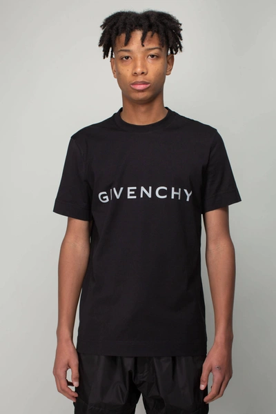 Givenchy Oversized Logo-print Cotton-jersey T-shirt In Black