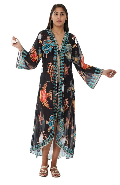 Ranee's Starfish Duster In Black