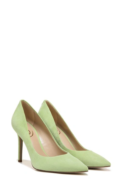 Shop Sam Edelman Hazel Pointed Toe Pump In Summer Pear