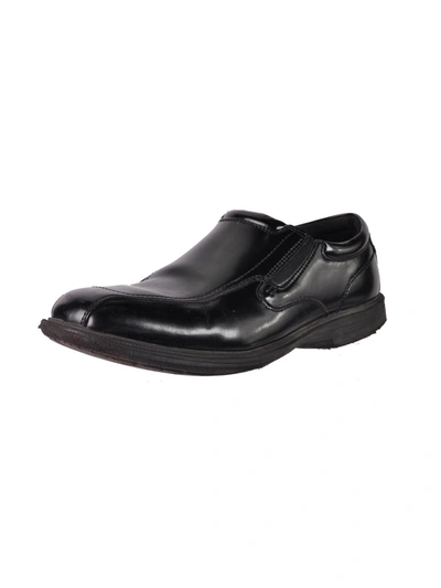 Shop Nunn Bush Bleeker St Mens Leather Slip Resistant Loafers In Black