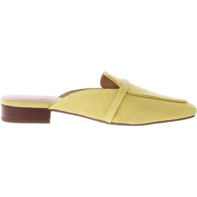 Shop Marc Fisher Womens Slip On Square Toe Mules In Yellow