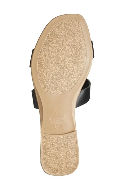 Shop Steve Madden Composure Slide Sandal In Black Leather