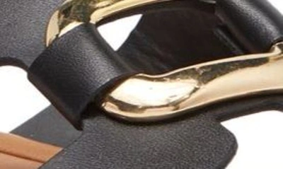 Shop Steve Madden Composure Slide Sandal In Black Leather