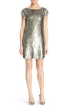 ALICE AND OLIVIA 'Sherry' Sequin T-Shirt Dress