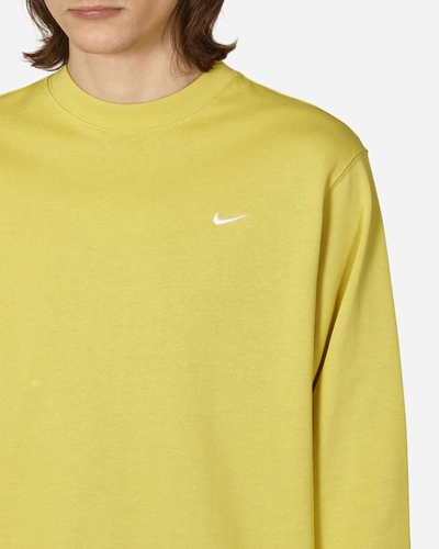 Shop Nike Solo Swoosh Longsleeve T-shirt Yellow In Multicolor