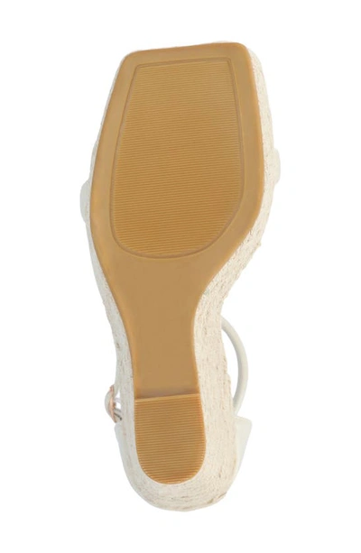 Journee Collection Olesia Tru Comfort Espadrille Wedge Platform Sandal In Bone