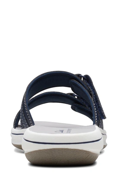 Shop Clarks ® Breeze Piper Slide Sandal In Navy