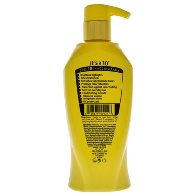 Shop It's A 10 Miracle Brightening Shampoo For Blondes For Unisex 10 oz Shampoo In Gold