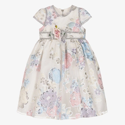 Shop Graci Girls Ivory Floral Chiffon Dress