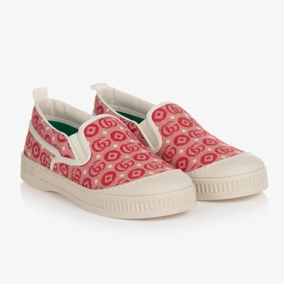 Shop Gucci Red Tennis 1977 Trainers