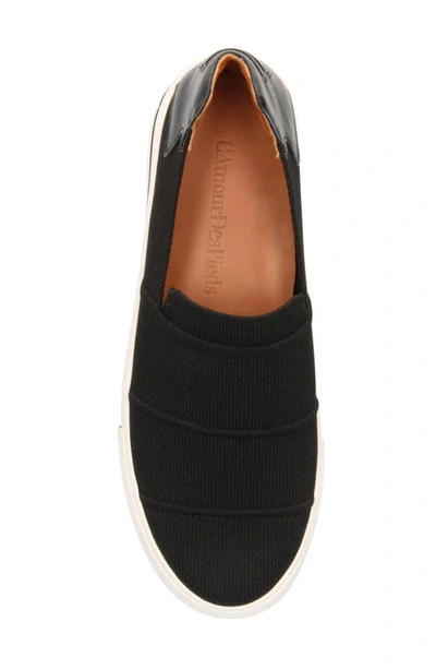 Shop L'amour Des Pieds Kahan Slip-on Shoe In Black