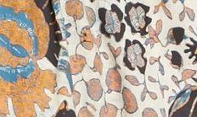 Shop Ulla Johnson Kiri Floral Print Ruffle Minidress In Clematis