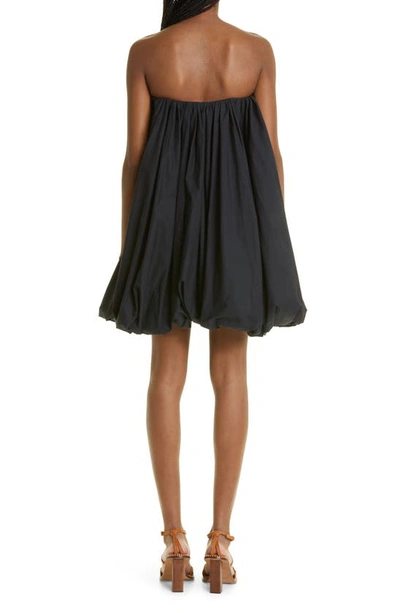 Shop Ulla Johnson Polline Strapless Minidress In Noir