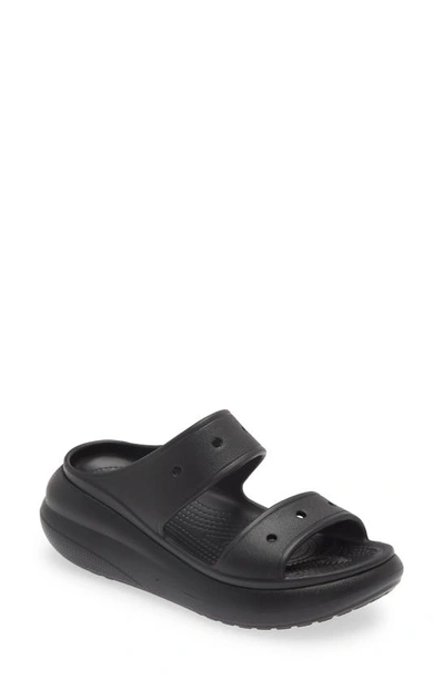 Shop Crocs Gender Inclusive Classic Crush Slide Sandal In Black