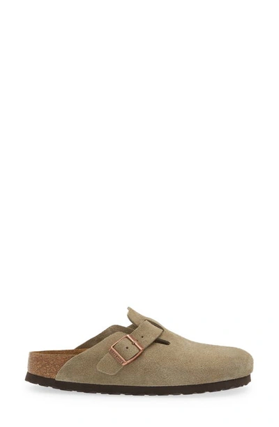 Shop Birkenstock Boston Soft Footbed Clog In Taupe