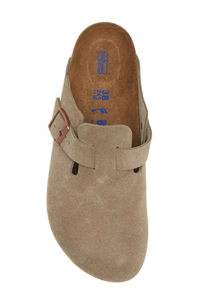 Shop Birkenstock Boston Soft Footbed Clog In Taupe