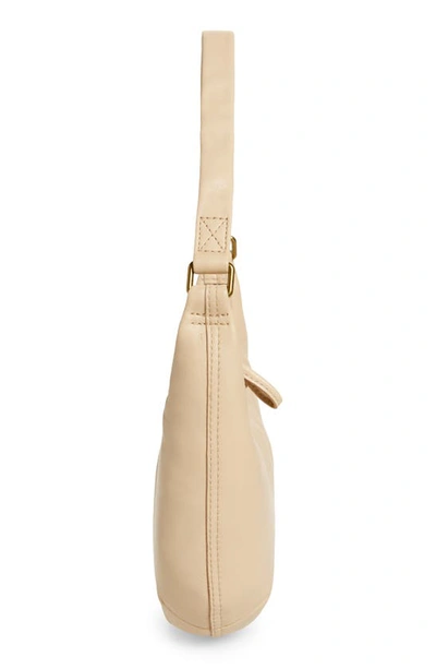 Shop Madewell The Piazza Small Slouch Shoulder Bag In Buttered Scone