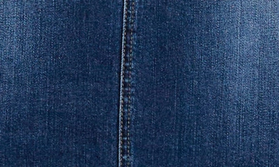 Wash Lab Denim Patch Pocket Denim Midi Skirt In Jannis Blue