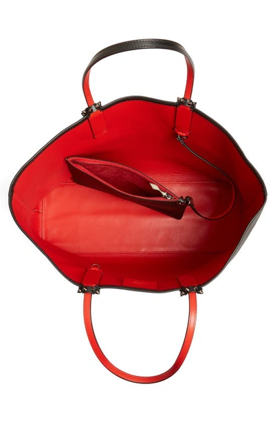 Christian Louboutin Women Cabata Large Leather Tote In Black/black
