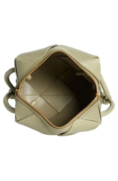 Bottega Veneta Mini Intrecciato Leather Crossbody Bag in 2916  Travertine-Gold