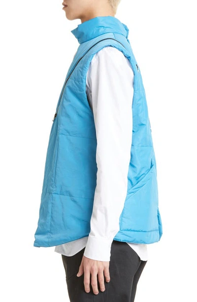 Takahiromiyashita The Soloist Double Zip Reverse Puffer Vest