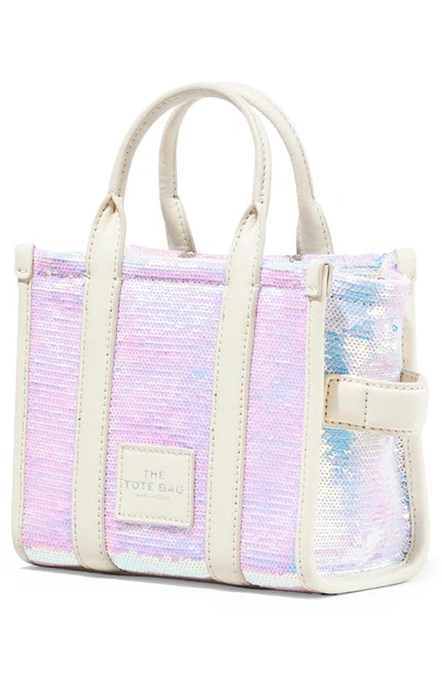 Shop Marc Jacobs The Sequin Crossbody Tote Bag In Iridiescent