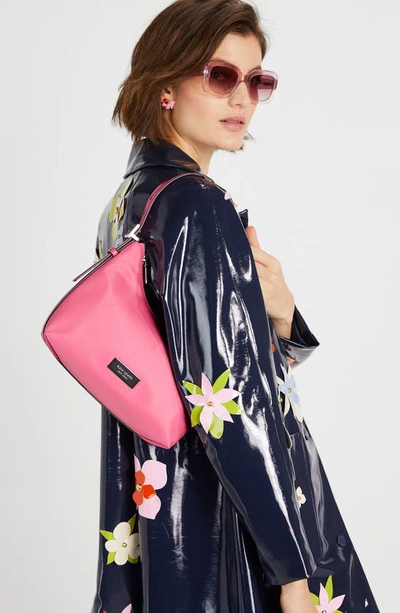Kate Spade Sam Icon Small Recycled Nylon Shoulder Bag In Pink Cloud