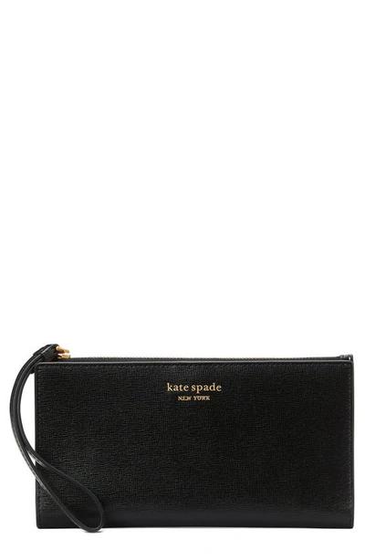 Shop Kate Spade Morgan Saffiano Leather Bifold Wallet In Black