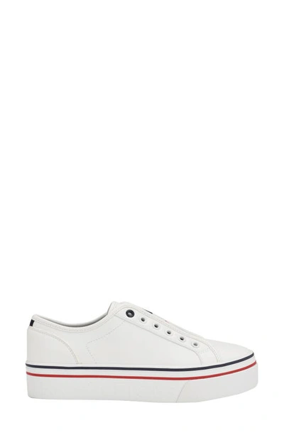 Shop Tommy Hilfiger Balie Slip-on Platform Sneaker In White