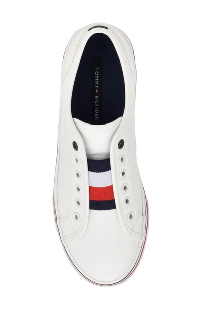 Shop Tommy Hilfiger Balie Slip-on Platform Sneaker In White