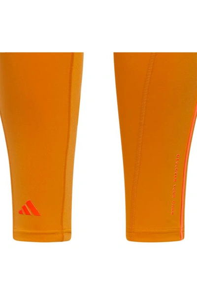 Shop Adidas X Ivy Park High Waist Leggings In Focus Orange