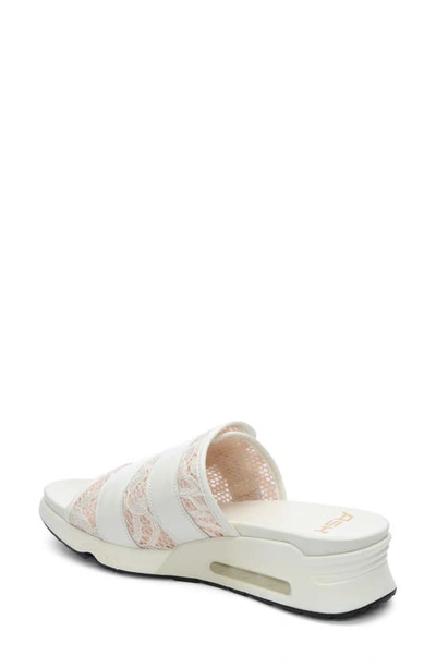 Shop Ash Lou Wedge Sandal In Off White Gardenia/ Pink Salt
