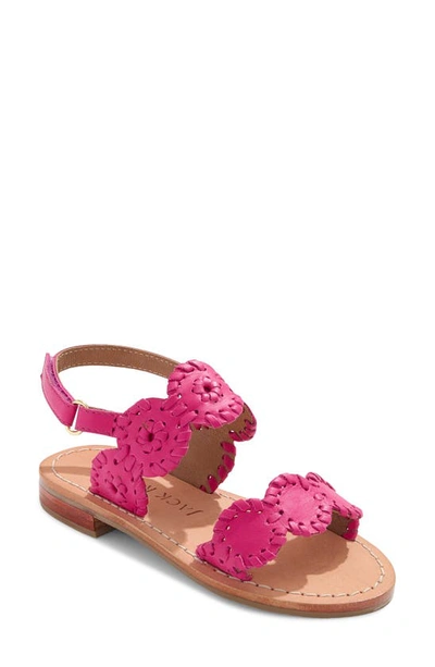 Shop Jack Rogers Kids' Lauren Sandal In Fuchsia/ Fuchsia