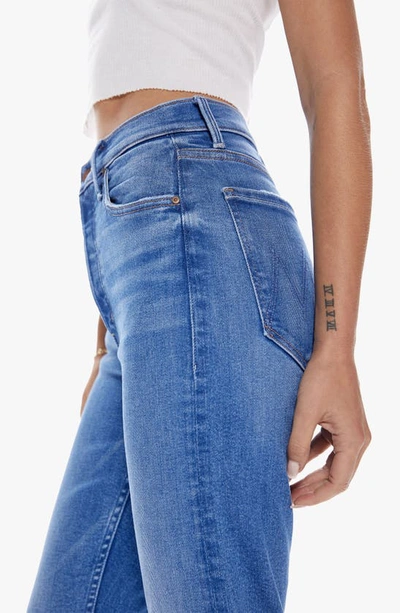 Shop Mother The Tomcat High Waist Crop Straight Leg Jeans In Layover