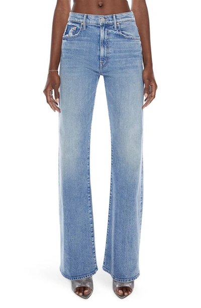 Shop Mother The Lasso High Waist Wide Leg Jeans In Left In The Dust