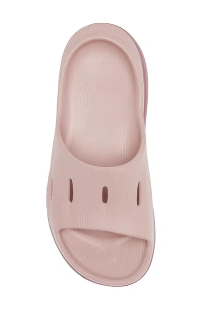 Shop Hoka Gender Inclusive Ora Recovery Slide 3 Sandal In Peach Whip/ Mistful Mauve