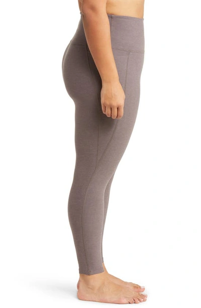 Shop Beyond Yoga Out Of Pocket High Waist Leggings In Woodland Heather
