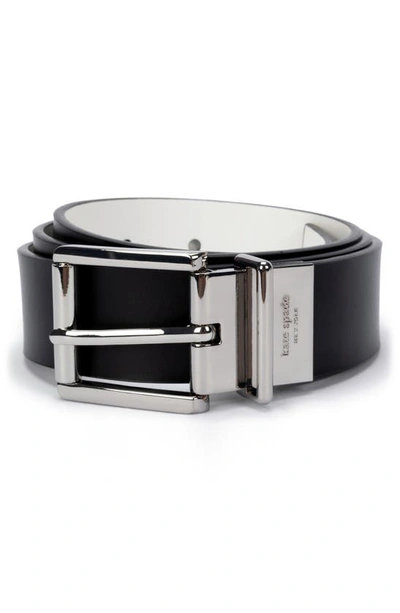 Shop Kate Spade Reversible Belt In Black