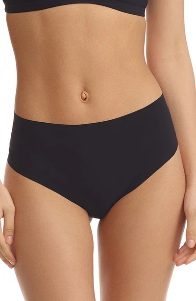 Shop Commando Classic Mid Rise Thong In Black