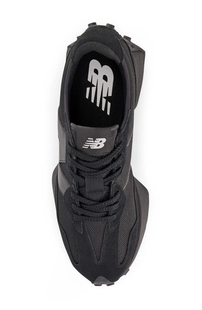 Shop New Balance 327 Sneaker In Black/ Black/ Black