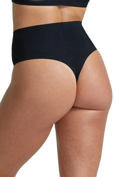 Commando Classic High Rise Thong In Black