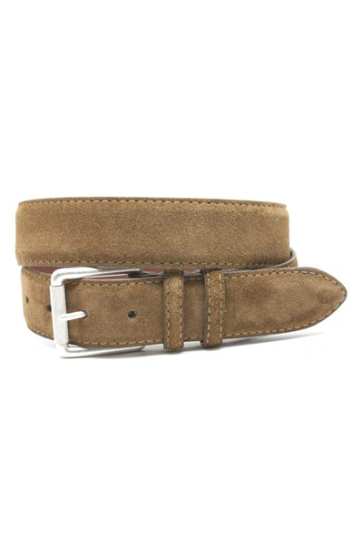 Shop Torino Suede Belt In Whiskey