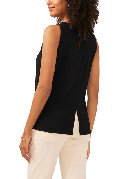 Shop Vince Camuto Sleeveless Top In Rich Black