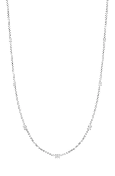Shop Bony Levy Audrey Diamond Tennis Necklace In 18k White Gold